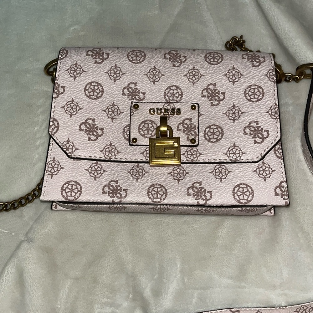 Pink guess purse
